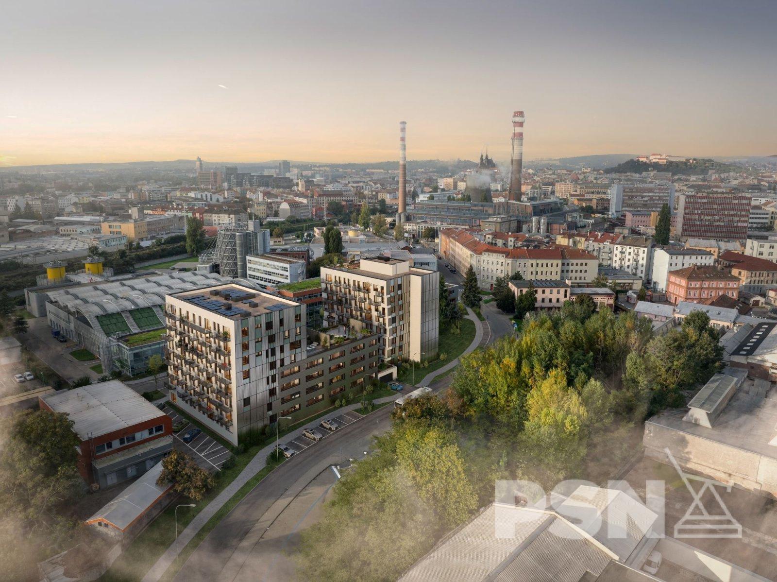 Investiční byt 2+1 v projektu rezidenci BRNO JEDNA