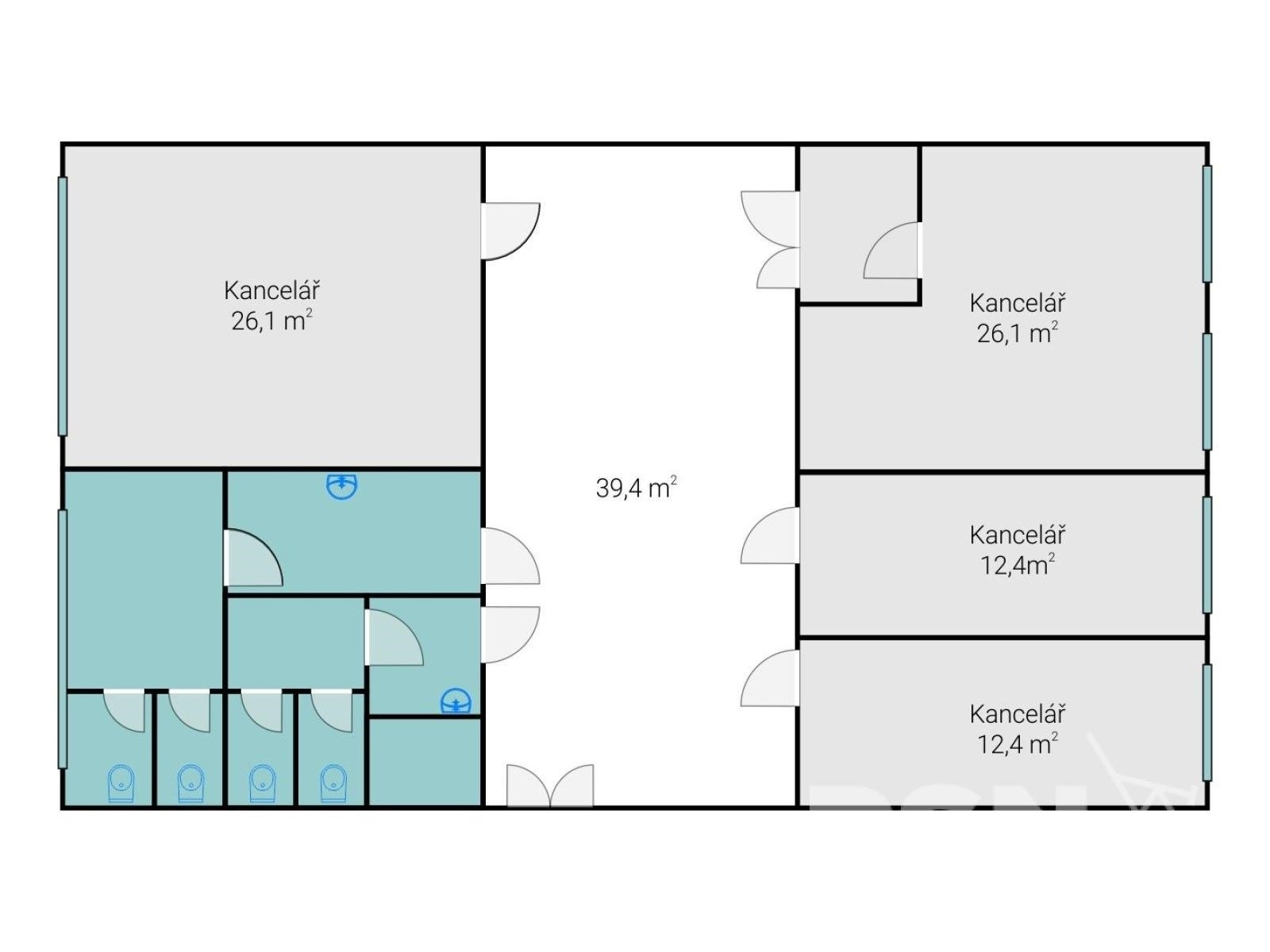Kanceláře s možností parkování