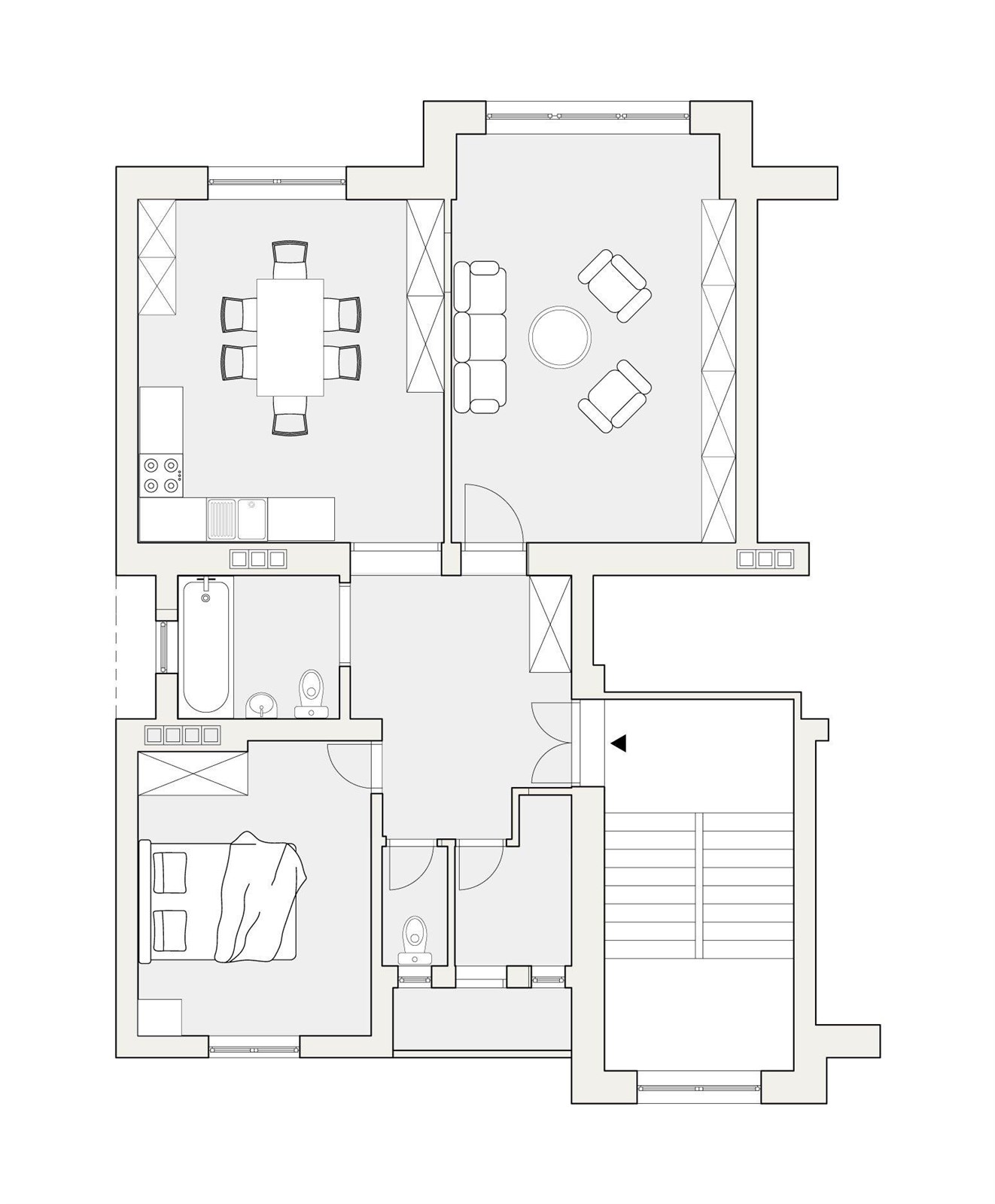 Prostorný byt 3+kk s lodžií v širším centru Pardub