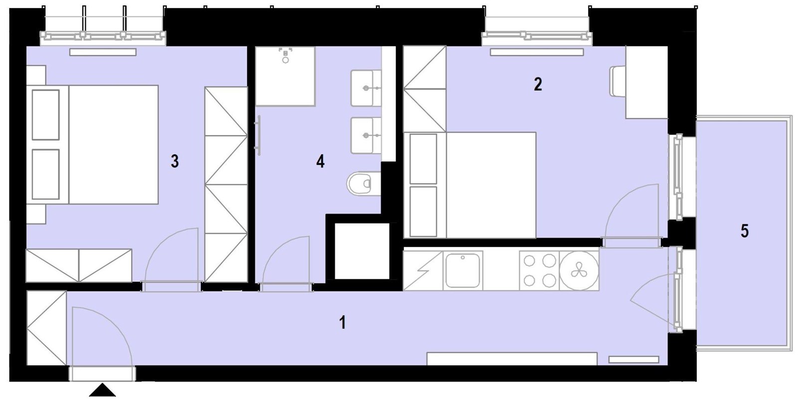 Praktické 2+kk s balkonem