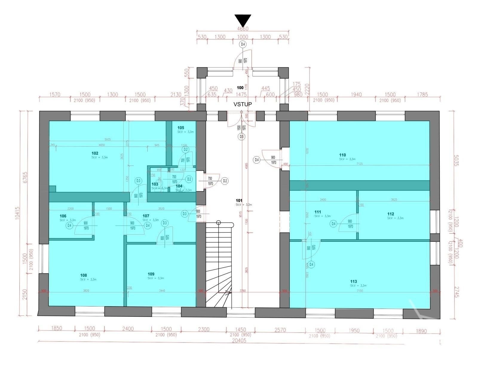 Kancelářská budova - Komárovské nábřeží Brno