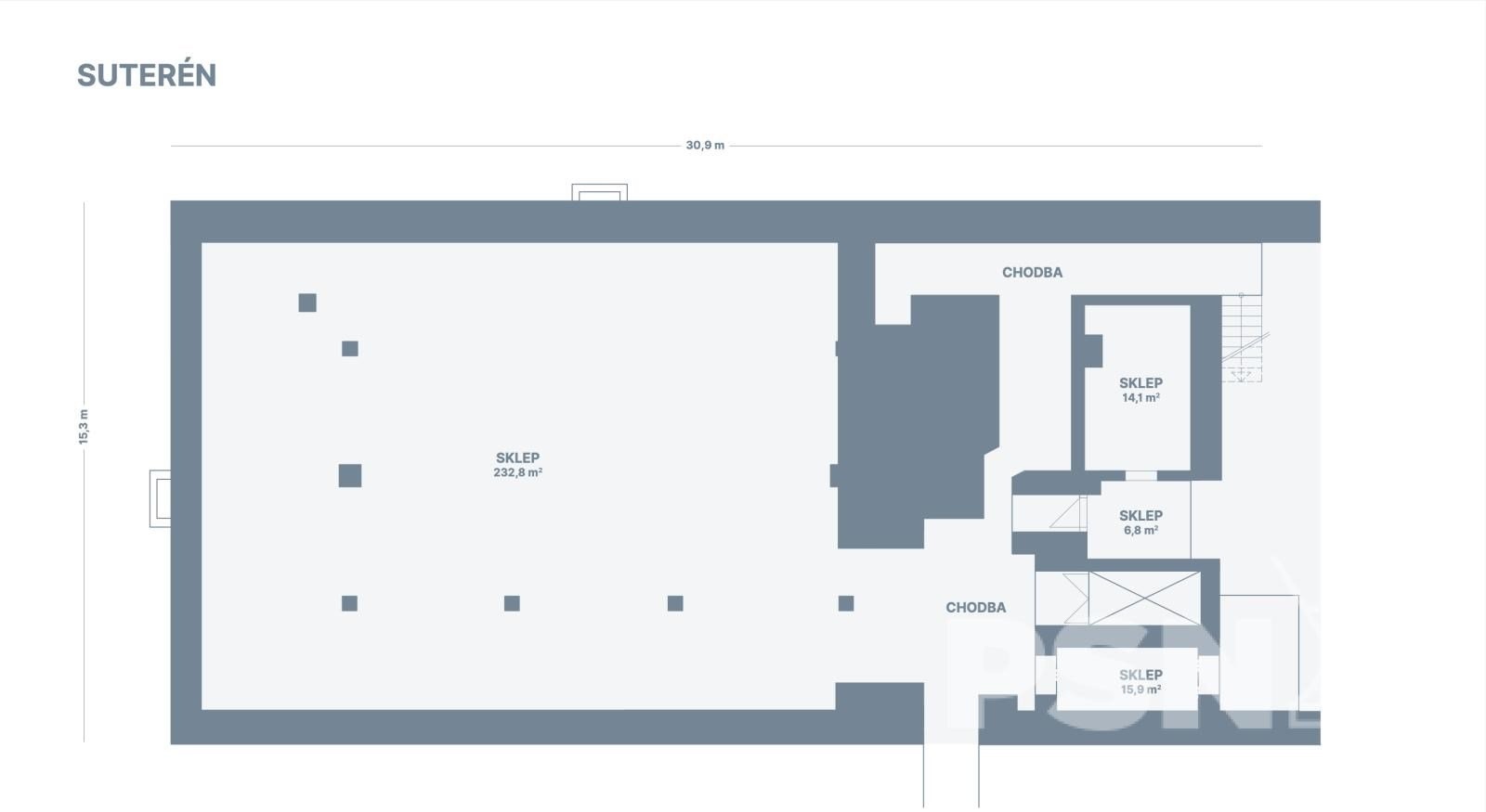 Komerční hala - Komárovské nábřeží Brno