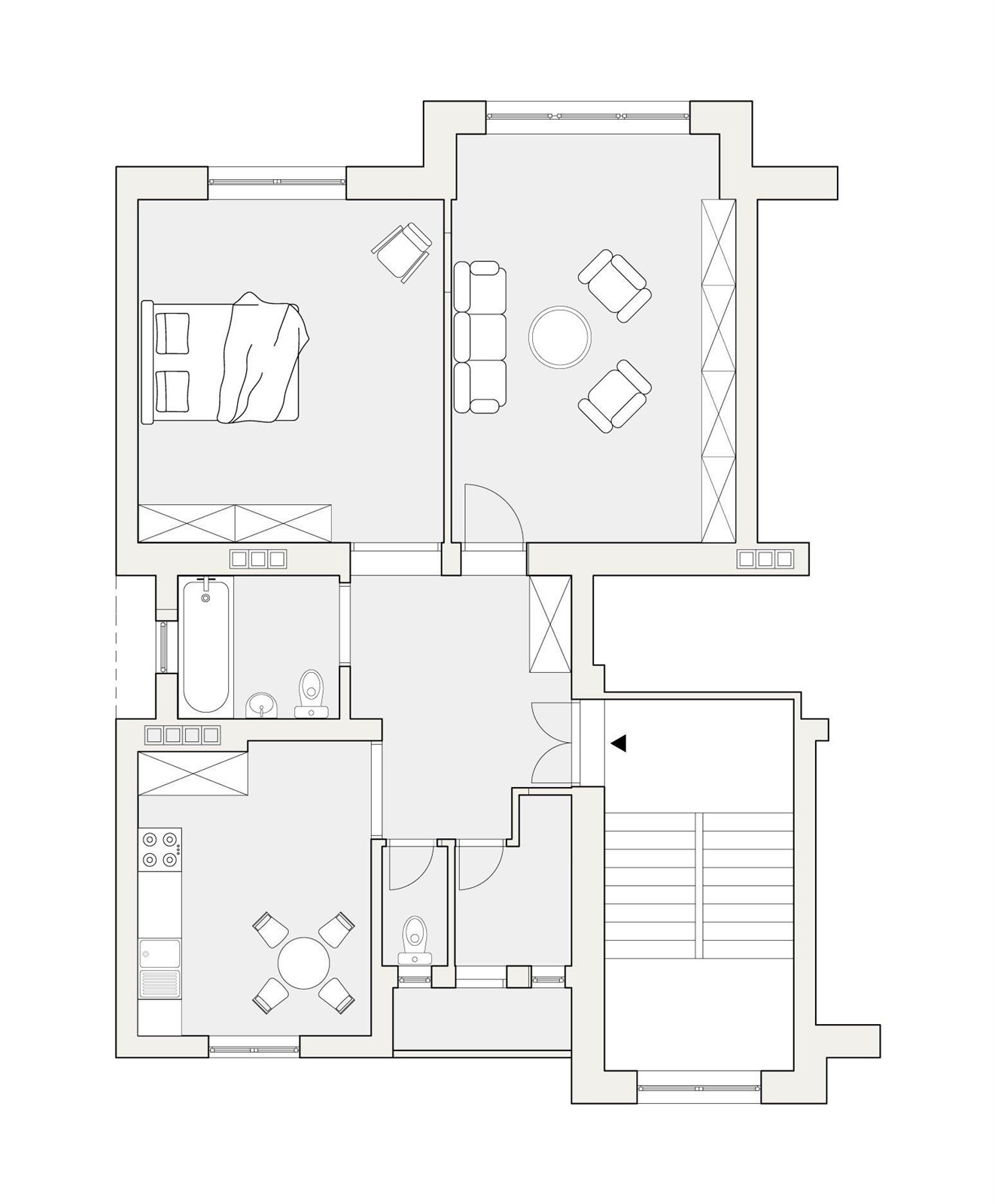 Prostorný byt 3+kk s lodžií v širším centru Pardub