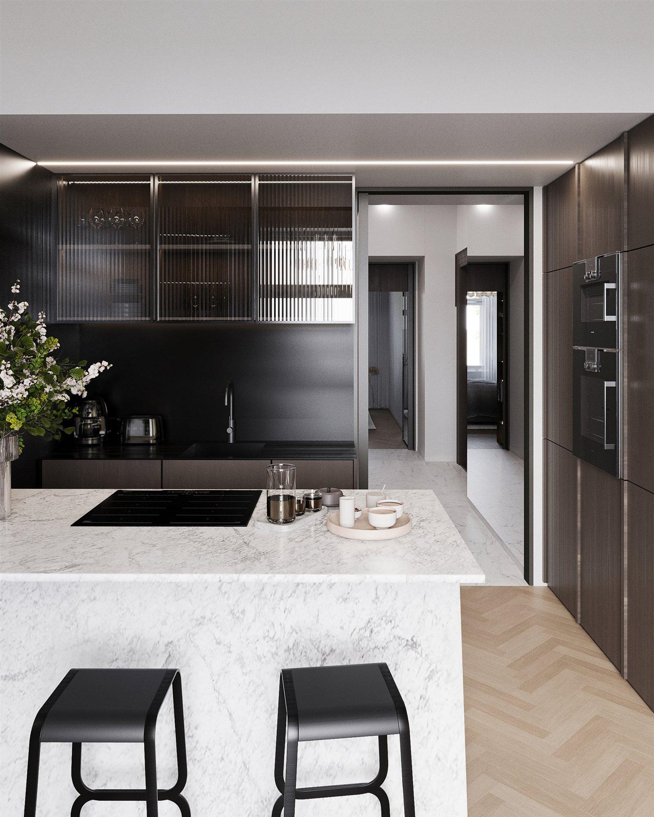 Prosvětlený byt 2+kk s balkonem, 5. NP