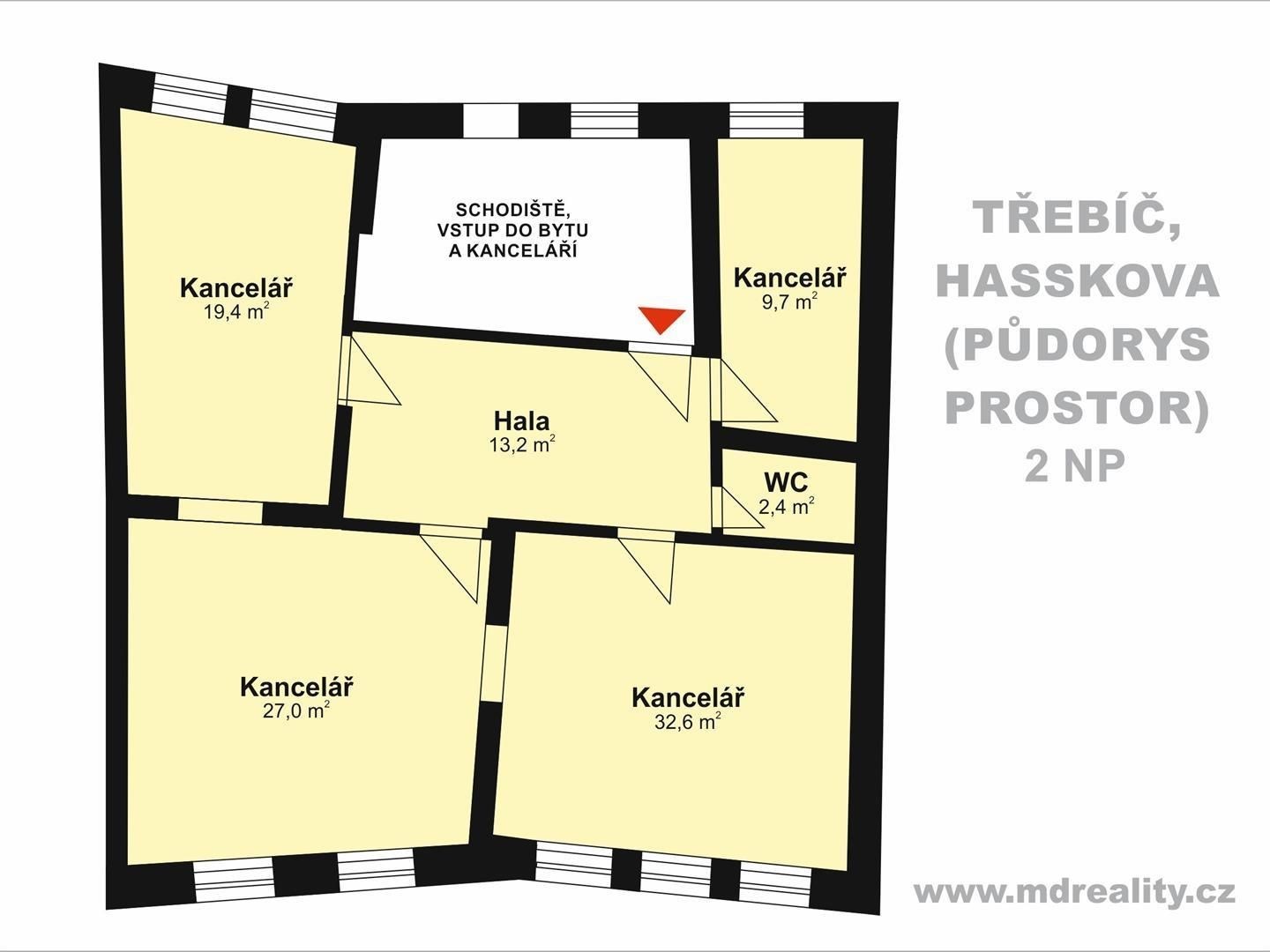 Pronájem komerčního objektu 150 m2 Třebíč