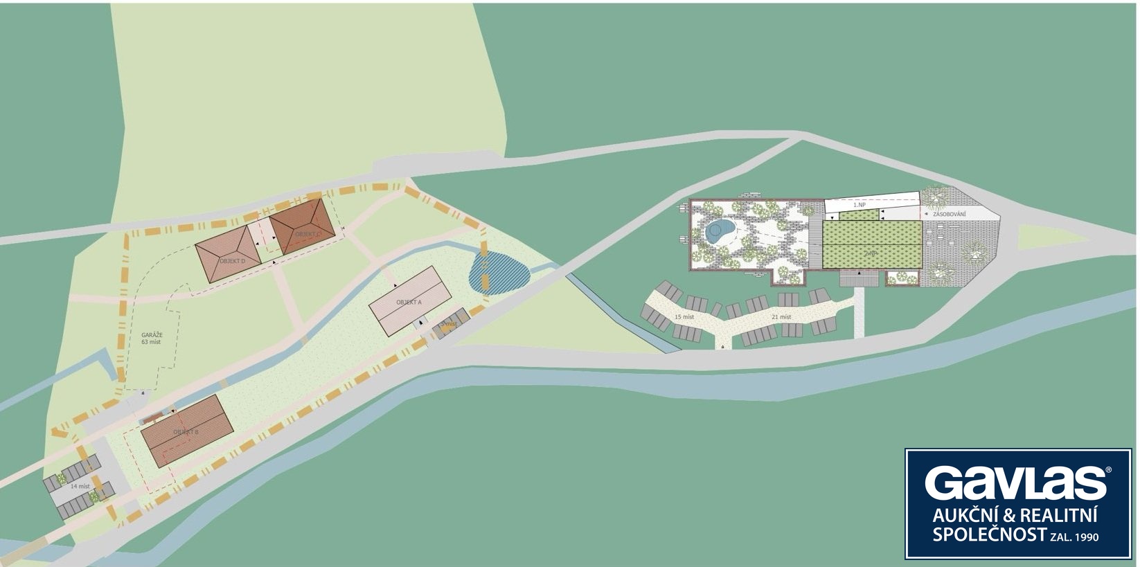 Projekt svrchu nákres