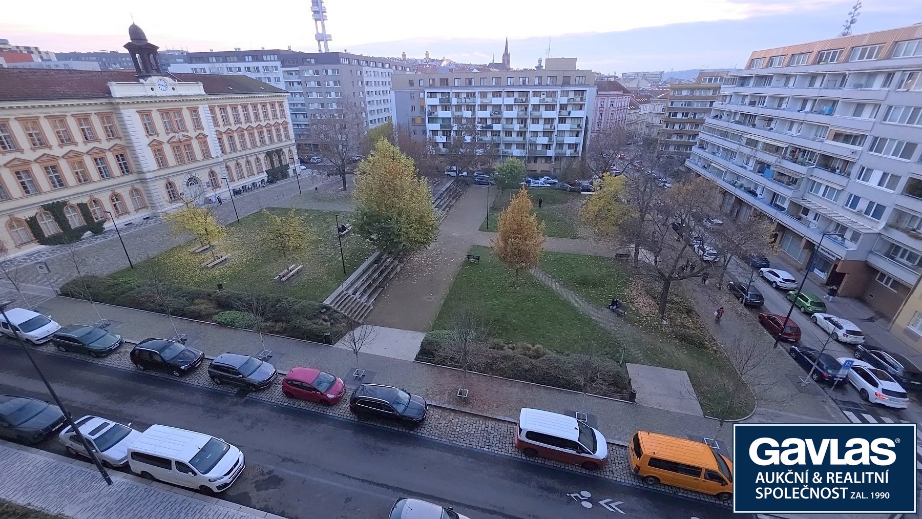 Výhled na Komenského náměstí