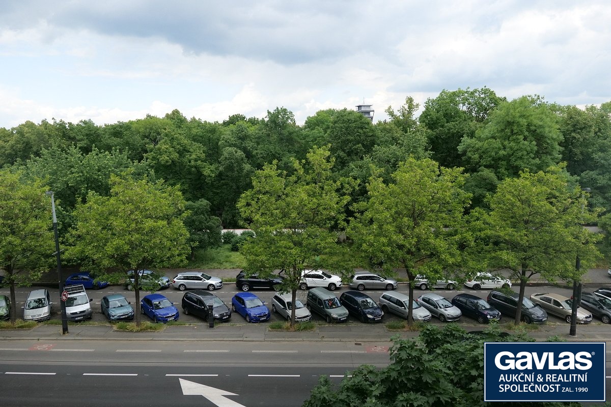 Výhled do ulice Vinohradská