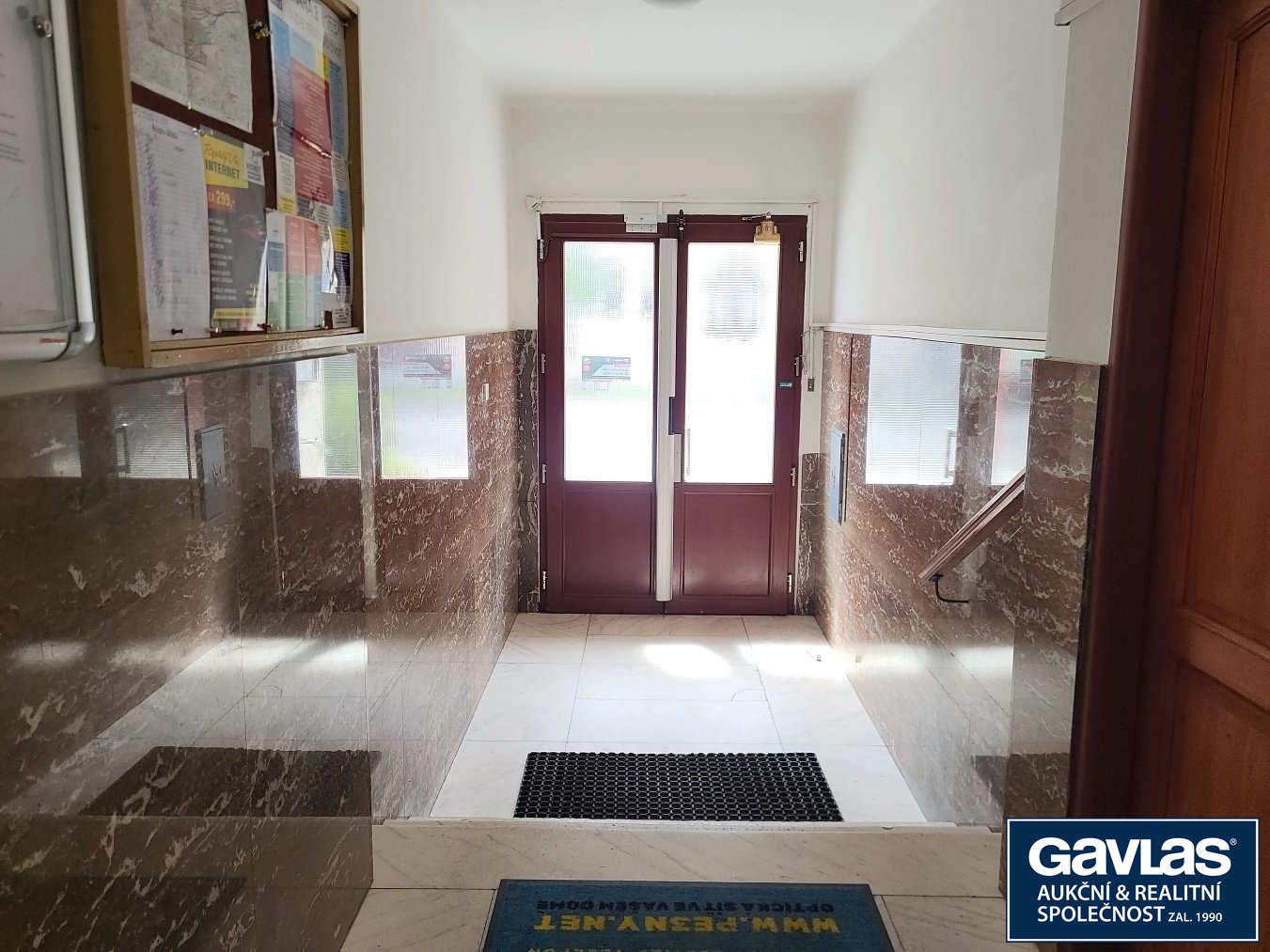 Pohled ke vstupu do domu