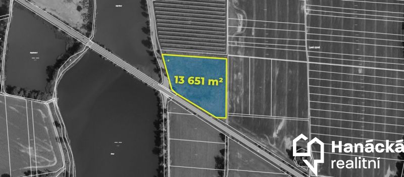 Prodej, Stavební pozemek, 13.651m2, Hustopeče nad Bečvou