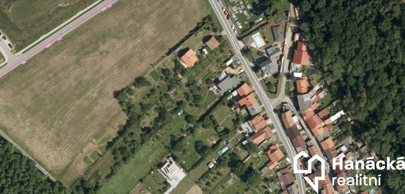 Prodej stavební parcely v Čechách pod Kosířem.