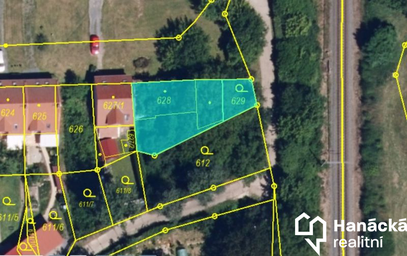 Stavební pozemek 298 m2, Olomouc - Nemilany