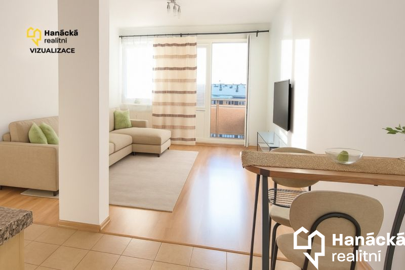 Pronájem bytu 1+kk v Prostějově.