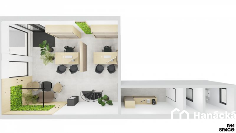 Pronájem nebytového prostoru 62 m2 - ul. Hálkova, Olomouc