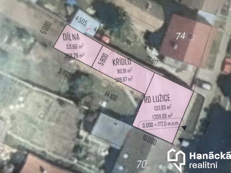 Prodej, Stavební pozemek, 1.250m2, Lužice