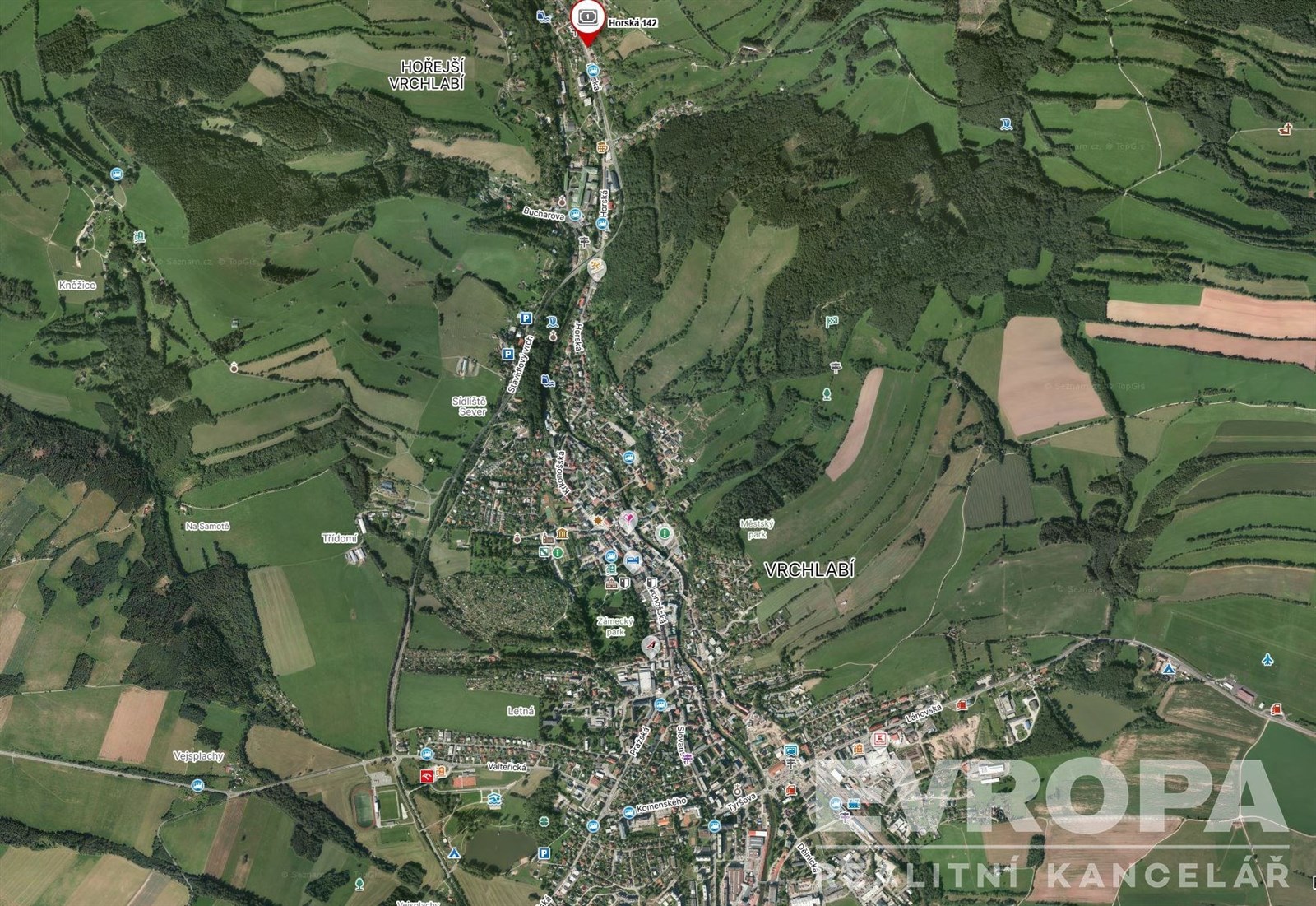 občasná vybavenost Vrchlabí