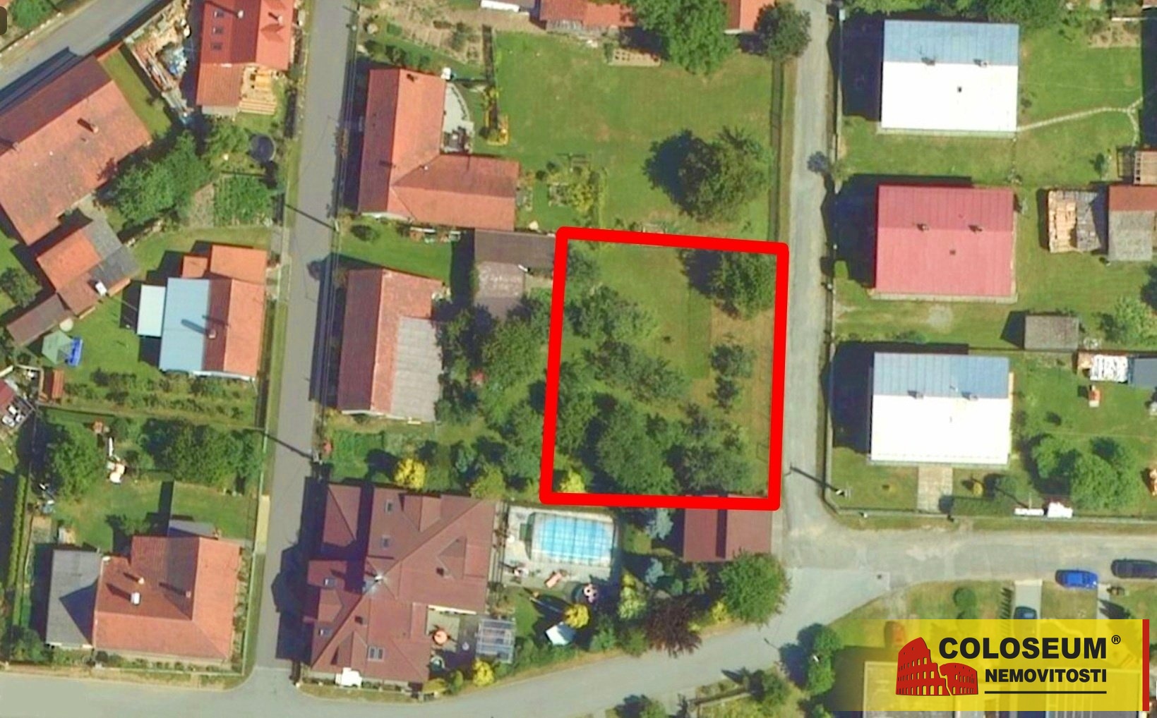 Pozemek z dronu - Horní Štěpánov - prodej pozemku