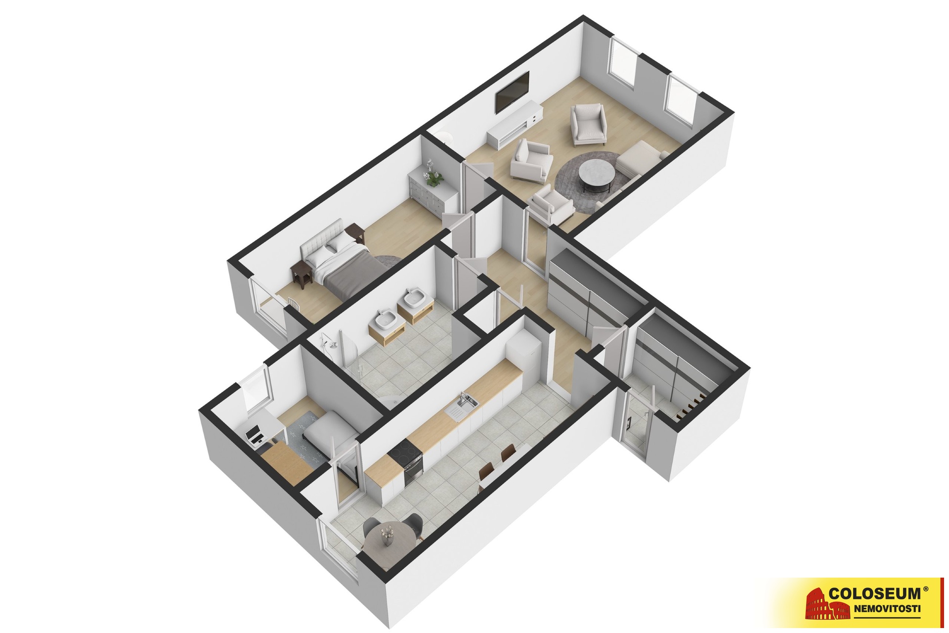 Půdorys – Znojmo – prodej bytu