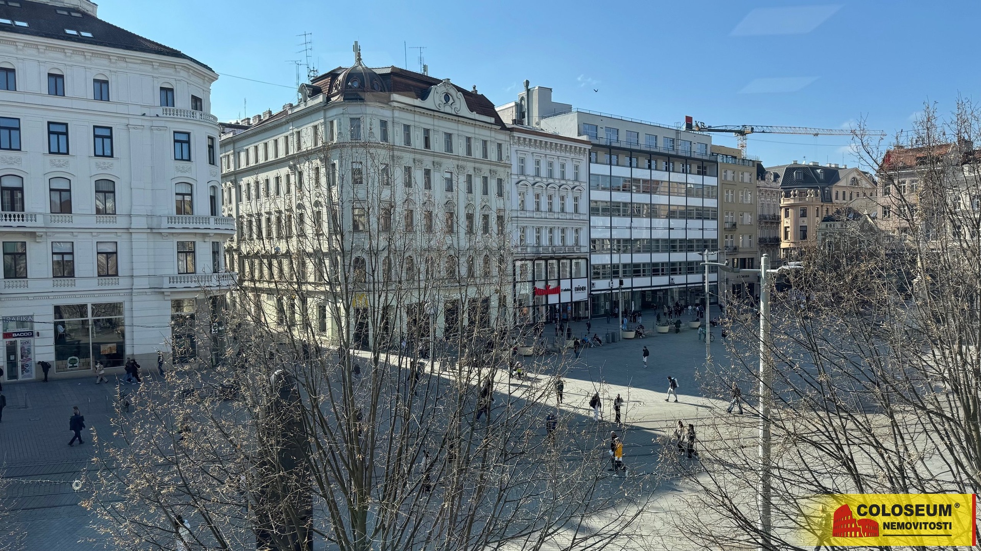 Pohled na náměstí - Brno - město - pronájem komerce