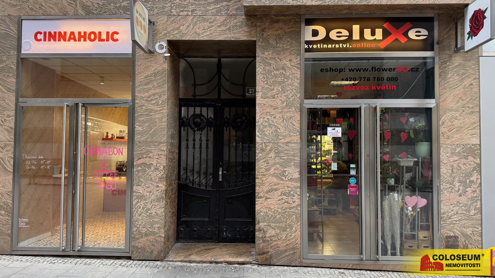 vstup do obchodu - Brno - pronájem komerce