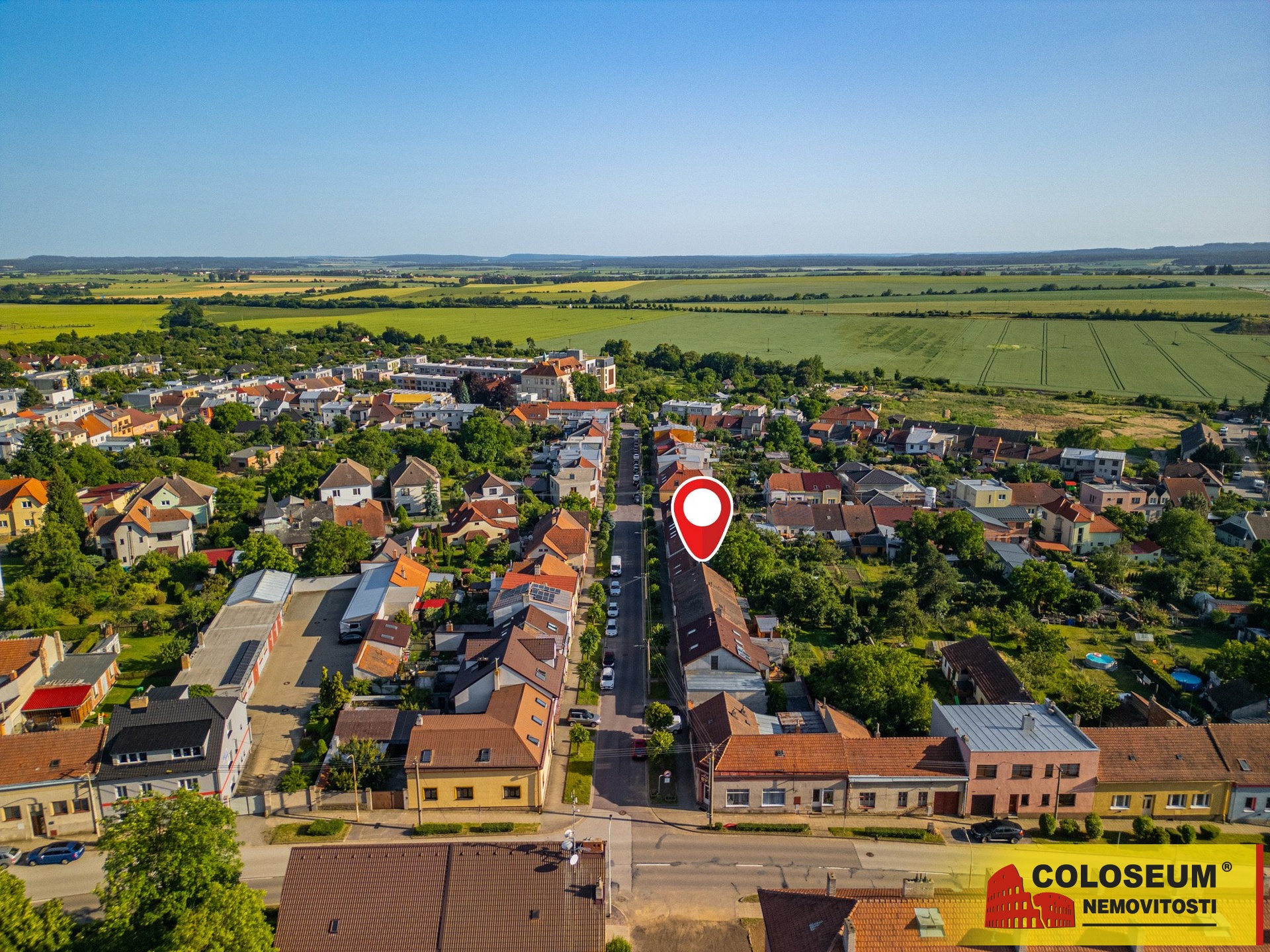 Pohled z dronu - Moravské Budějovice - prodej rodi