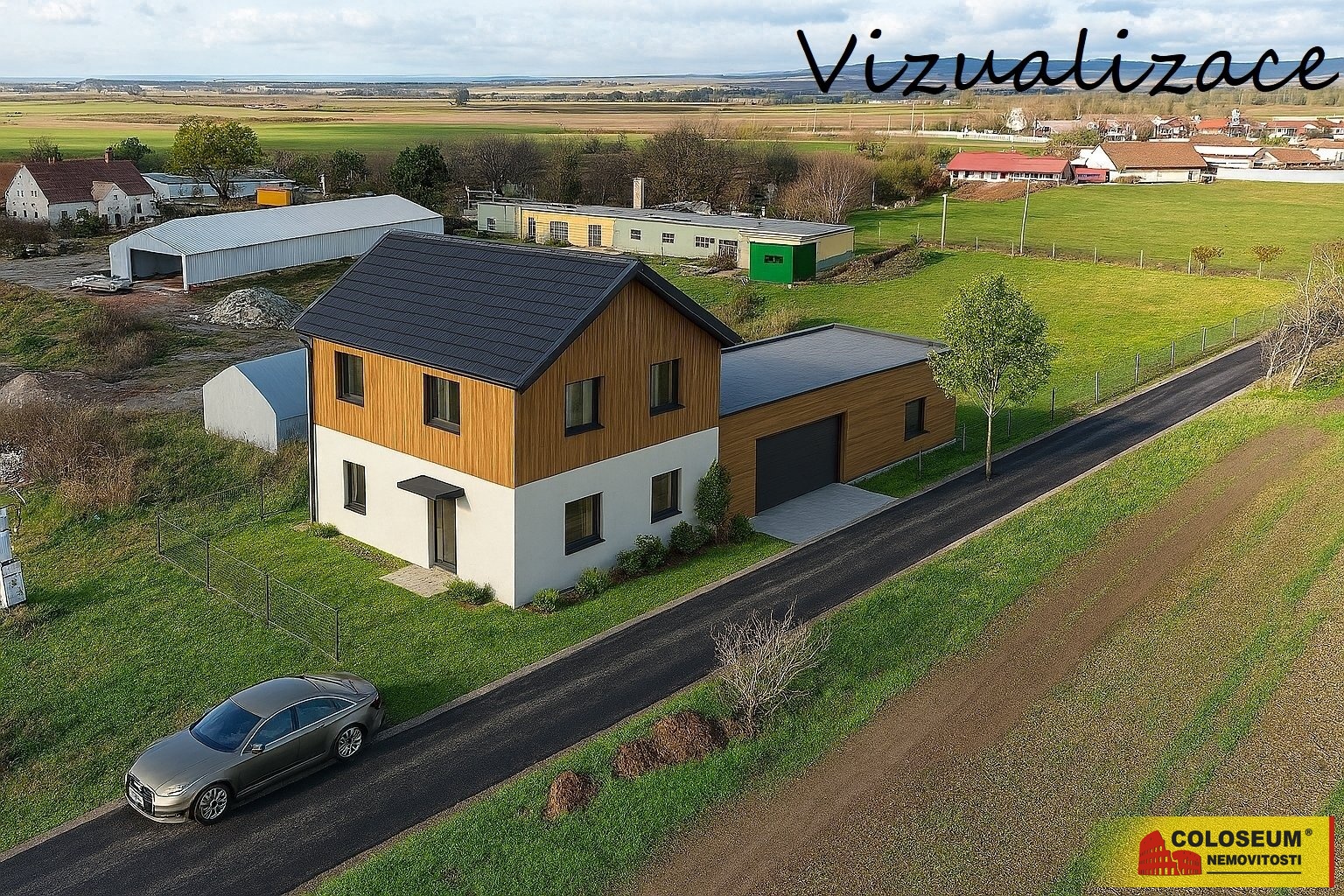 Vizualizace pozemek – Milotice – prodej pozemku