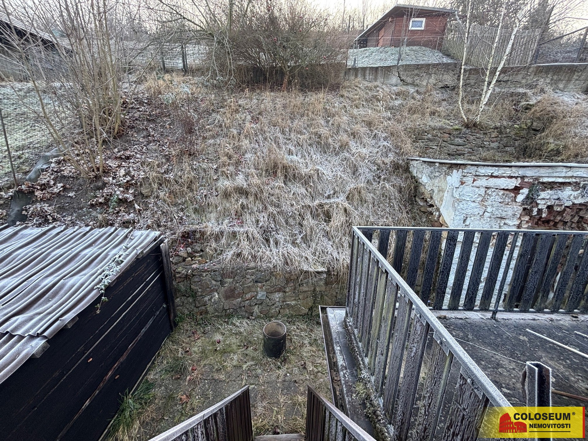 Posezení na přístavbě – Moravská Třebová – prodej chalupy