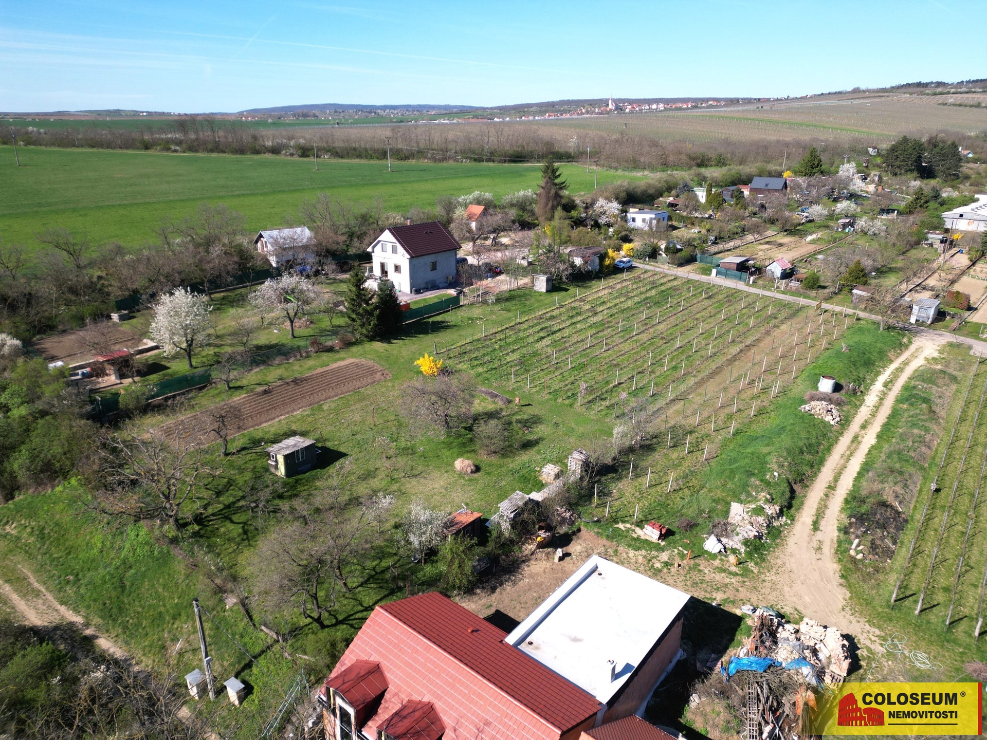 Celkový pohled - Sedlešovice - prodej pozemku
