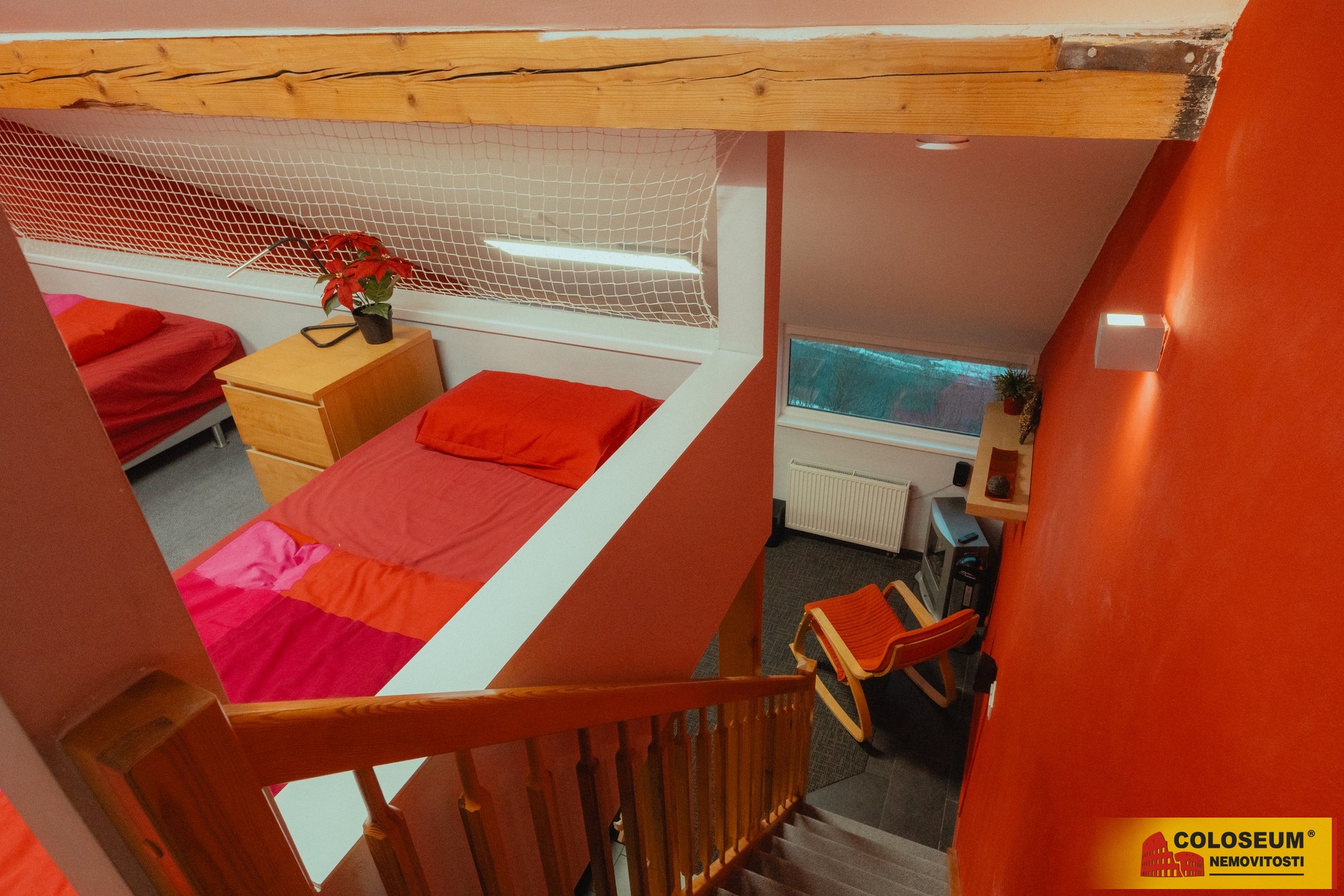 Ochranná síť v patře - Jeseník - prodej bytu 2+1