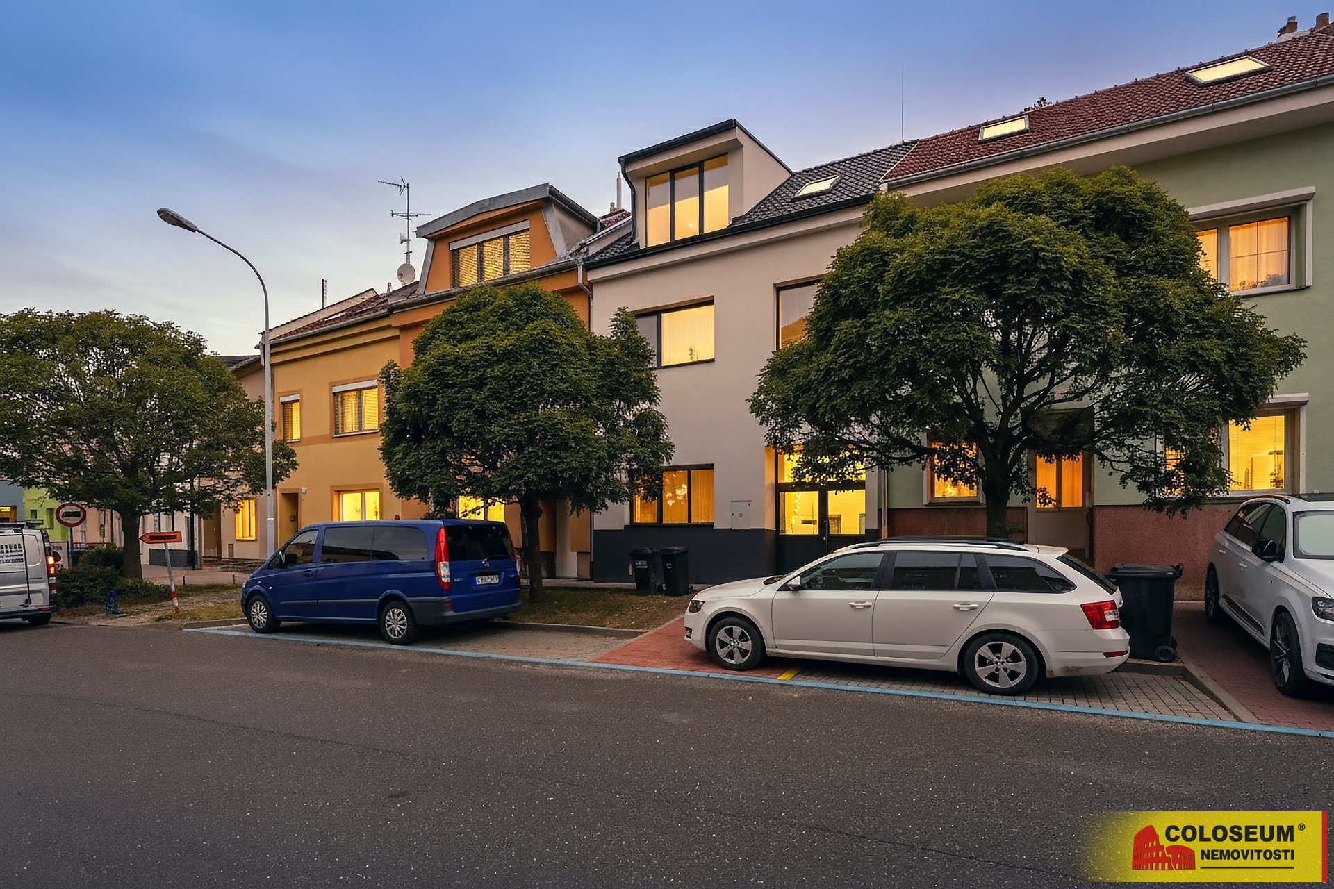 Pohled z ulice- Brno Husovice - pronájem bytu