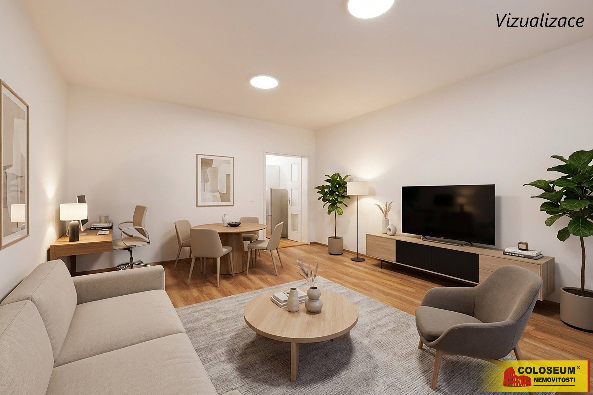 Vizualizace - Brno - Veveří - prodej bytu 2+1