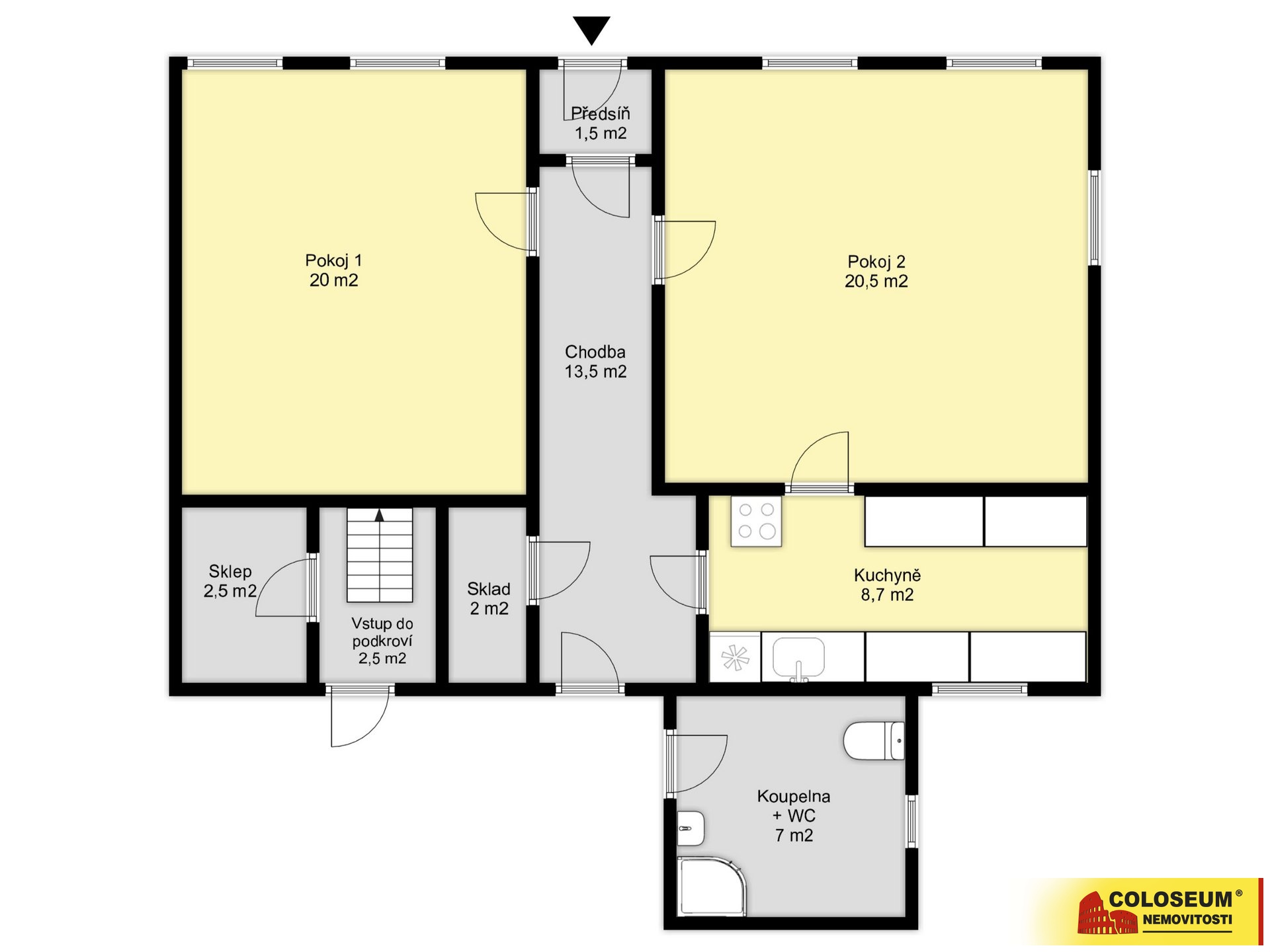 Půdorys – Moravská Třebová – prodej chalupy