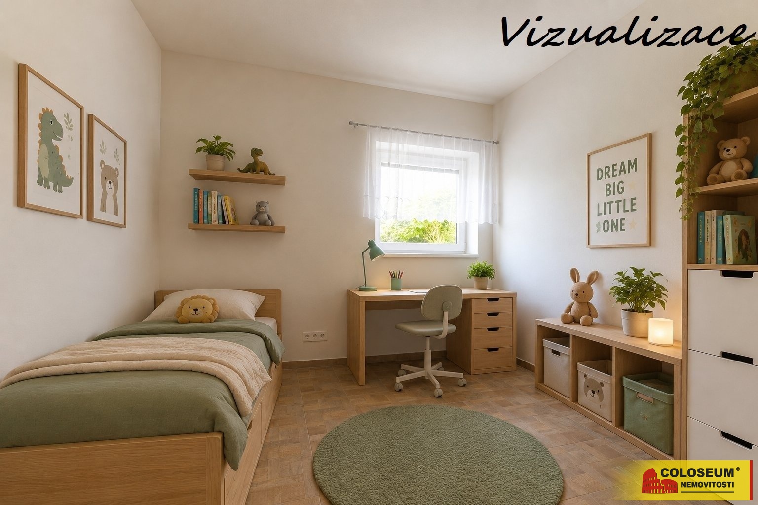 Vizualizace pokoj – Znojmo – prodej bytu