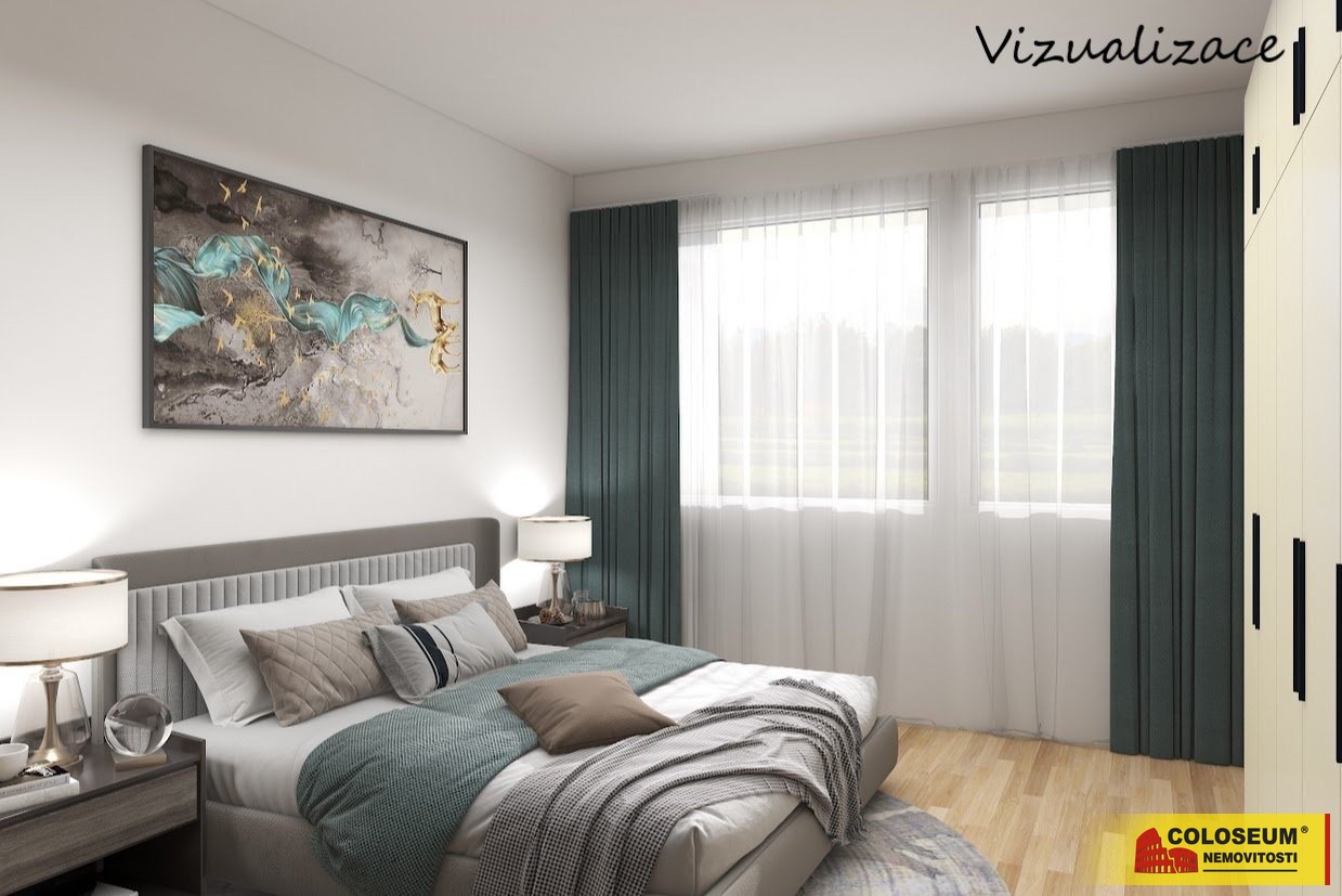 Vizualizace ložnice - Bytový dům - Brno - Bohunice