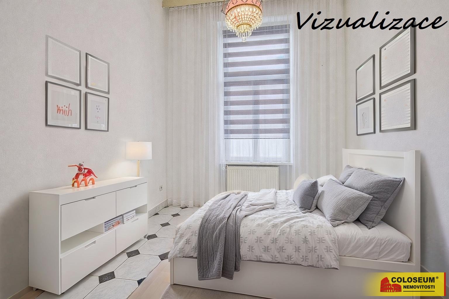 Pokoj vizualizace – Znojmo – prodej bytu