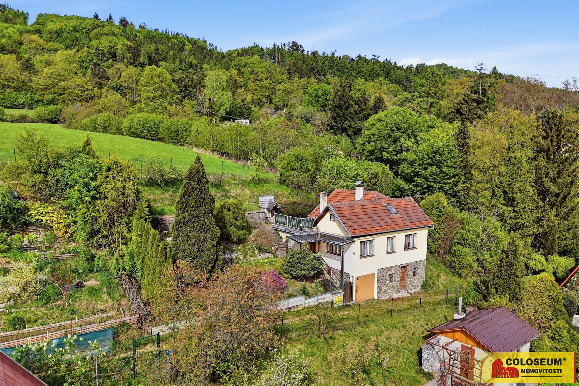Pohled na chalupu – Blansko – prodej chalupy