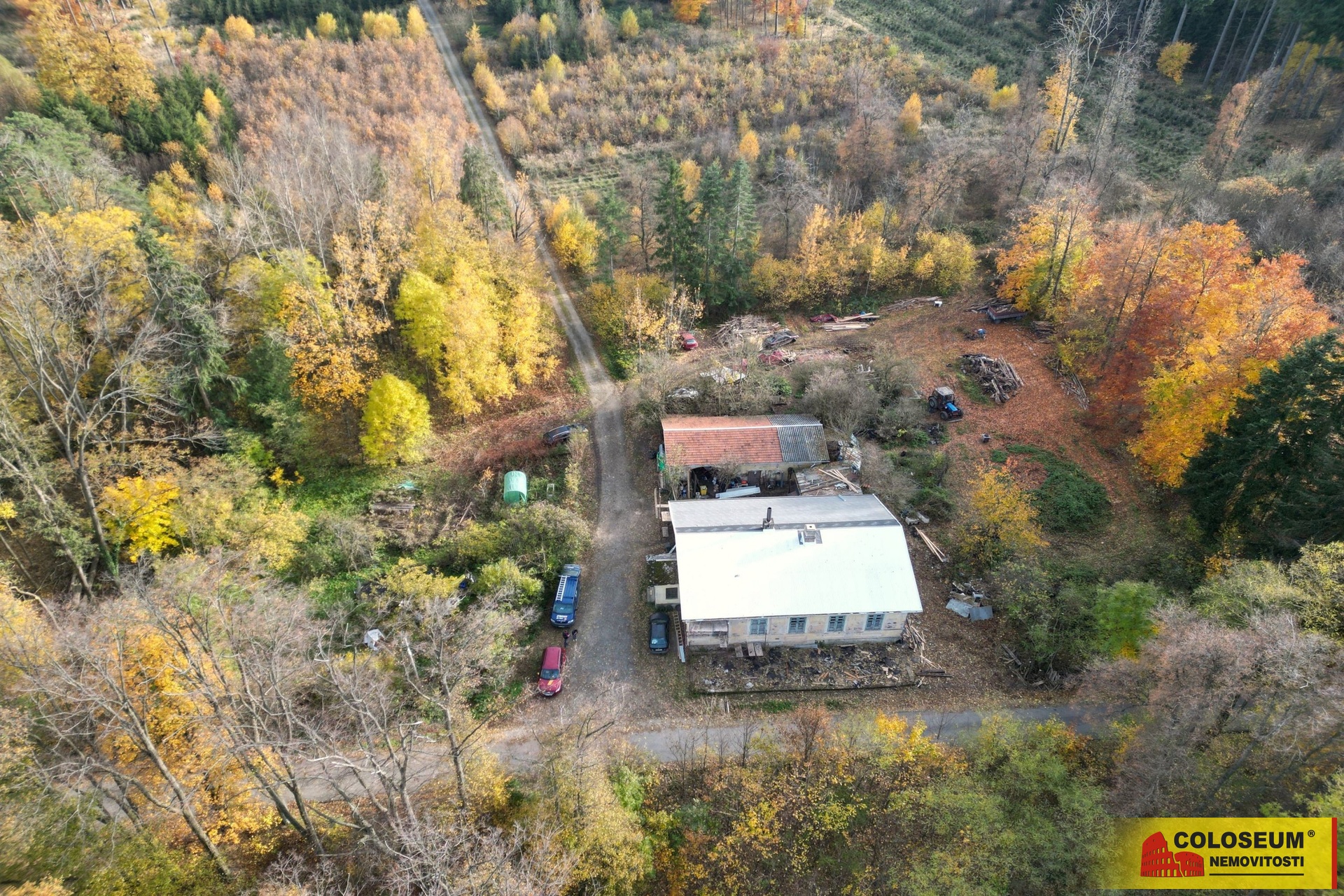 Pohled z dronu – Jemnice – Panenská – prodej domu
