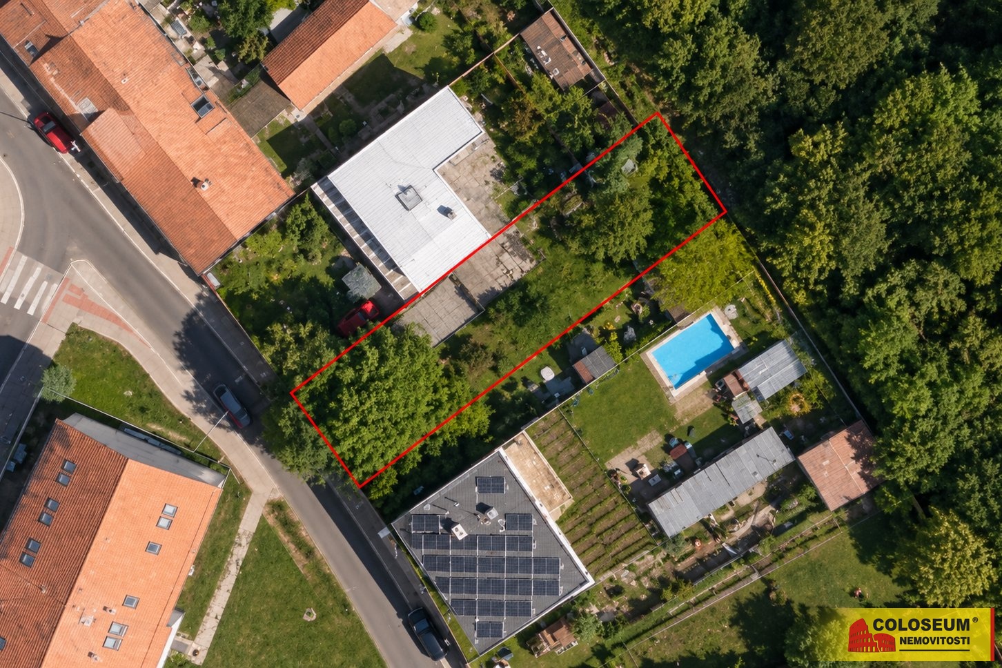 Výřez pozemku - Moravský Krumlov - prodej pozemku 