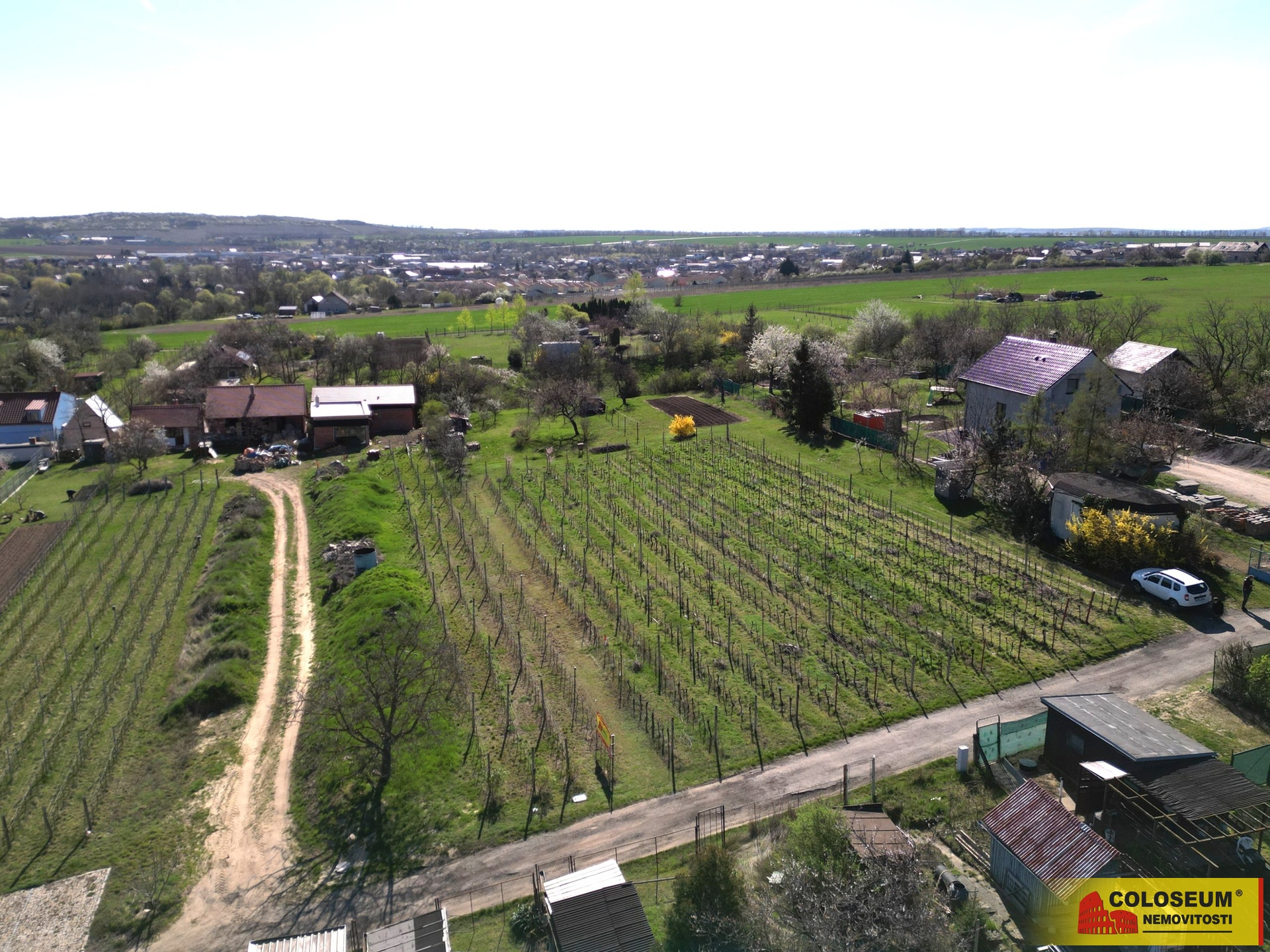 Celkový pohled - Sedlešovice - prodej pozemku