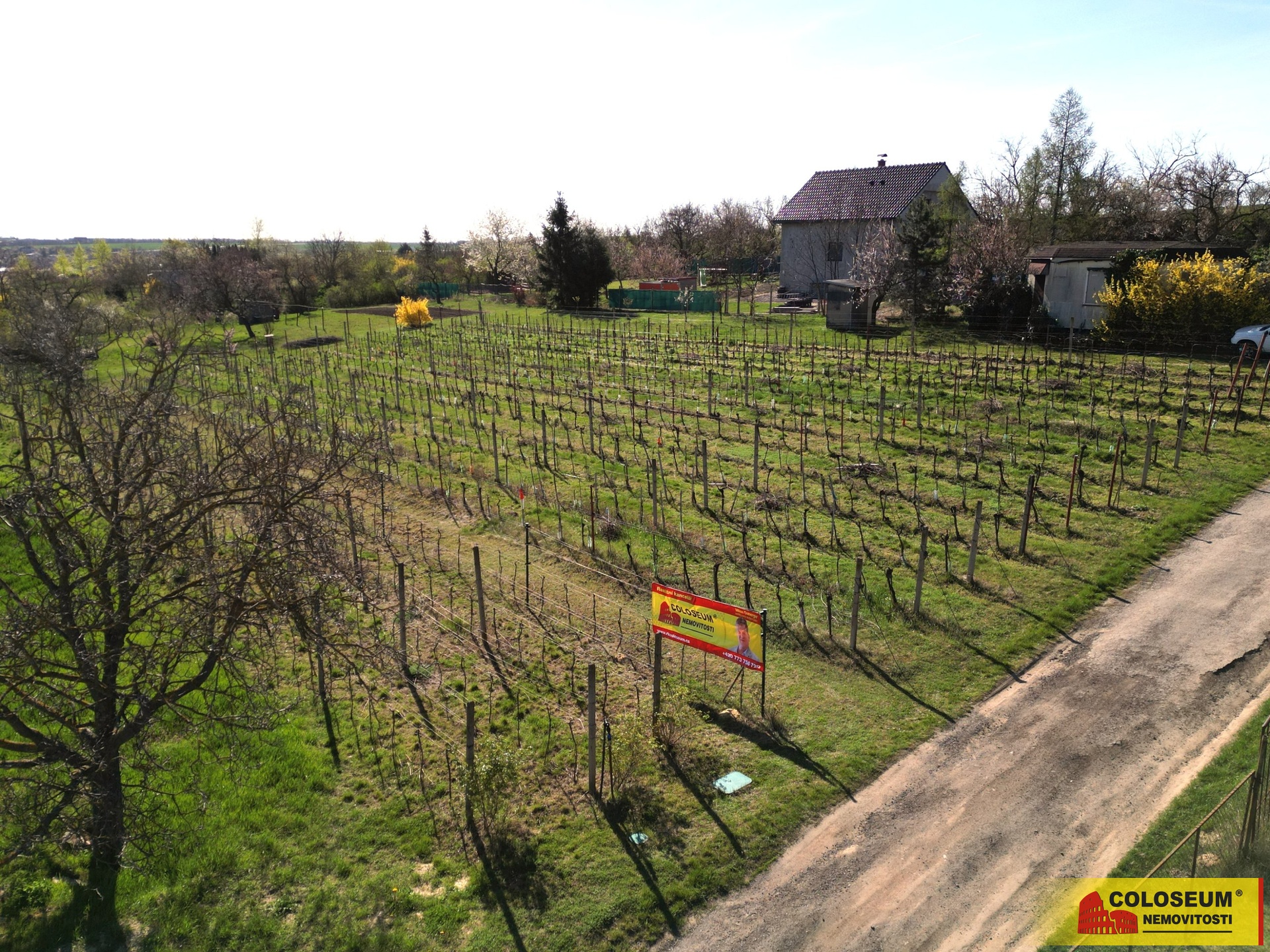 Celkový pohled - Sedlešovice - prodej pozemku