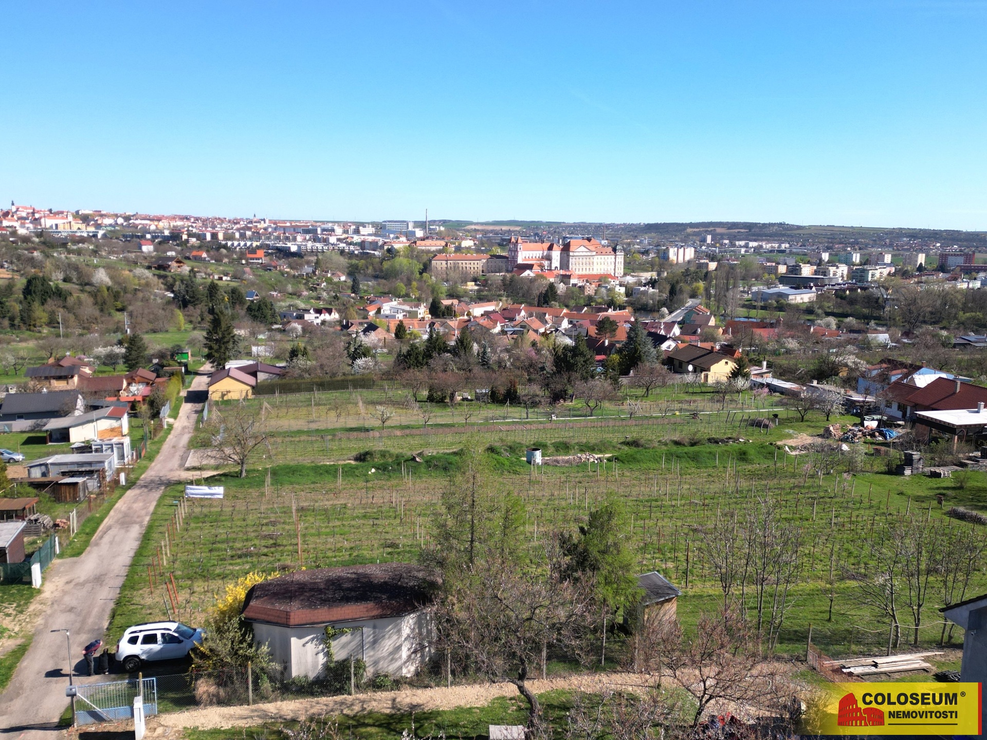 Celkový pohled - Sedlešovice - prodej pozemku