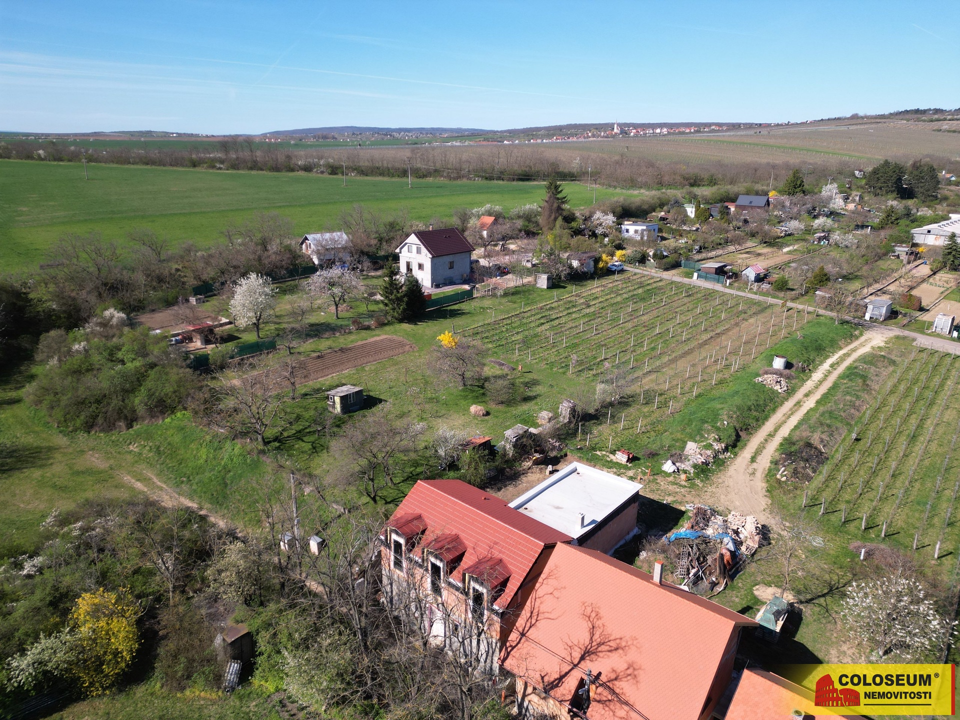 Celkový pohled - Sedlešovice - prodej pozemku