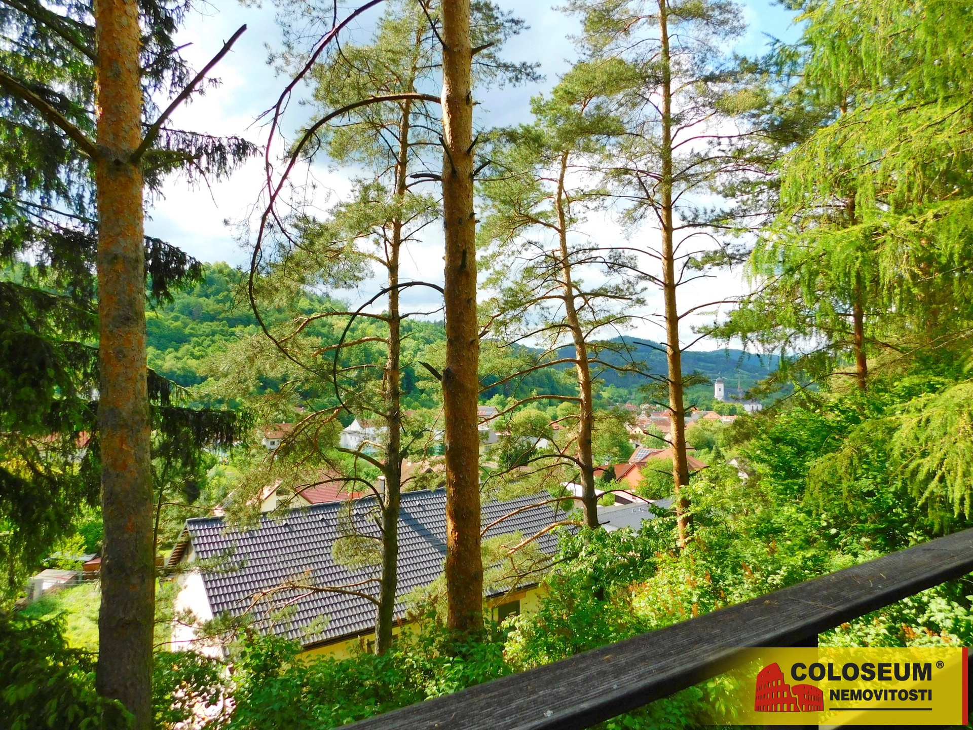 Balkon výhled - Doubravník - prodej chaty 3+1