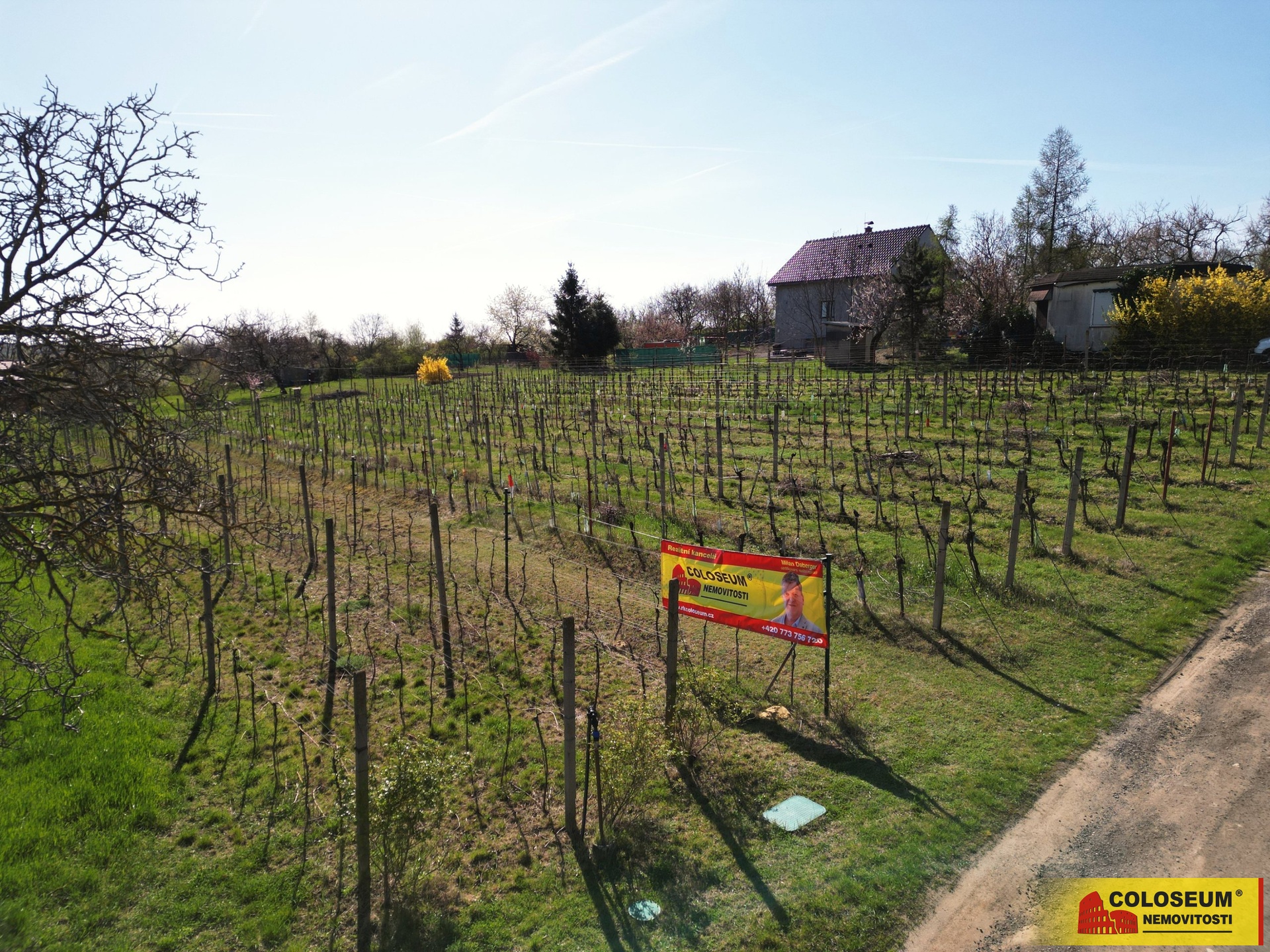 Celkový pohled - Sedlešovice - prodej pozemku