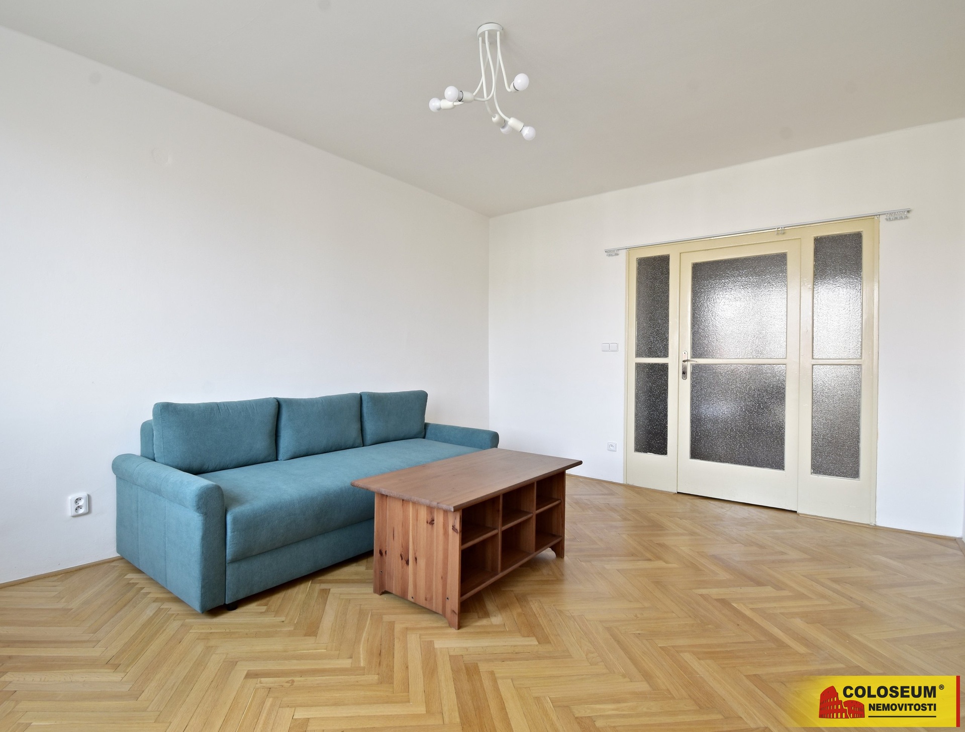 Obývací pokoj - Brno - Veveří - pronájem bytu 3+1