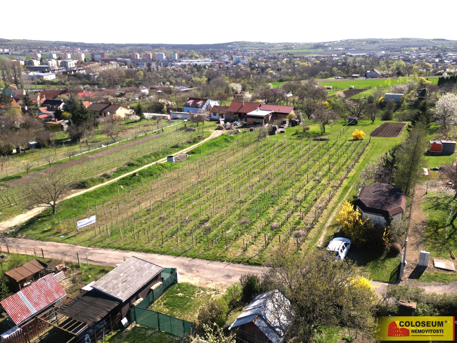 Celkový pohled - Sedlešovice - prodej pozemku