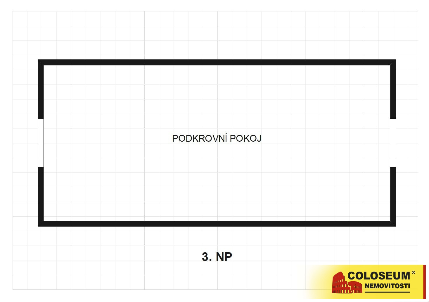 Půdorys 3.NP - Doubravník - prodej chaty 3+1
