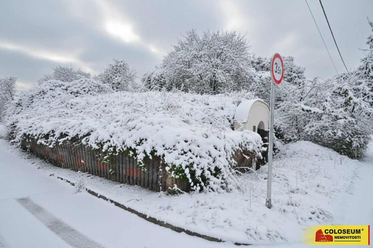 Pohled na vinný sklep z ulice - Hrušovany nad Jevi