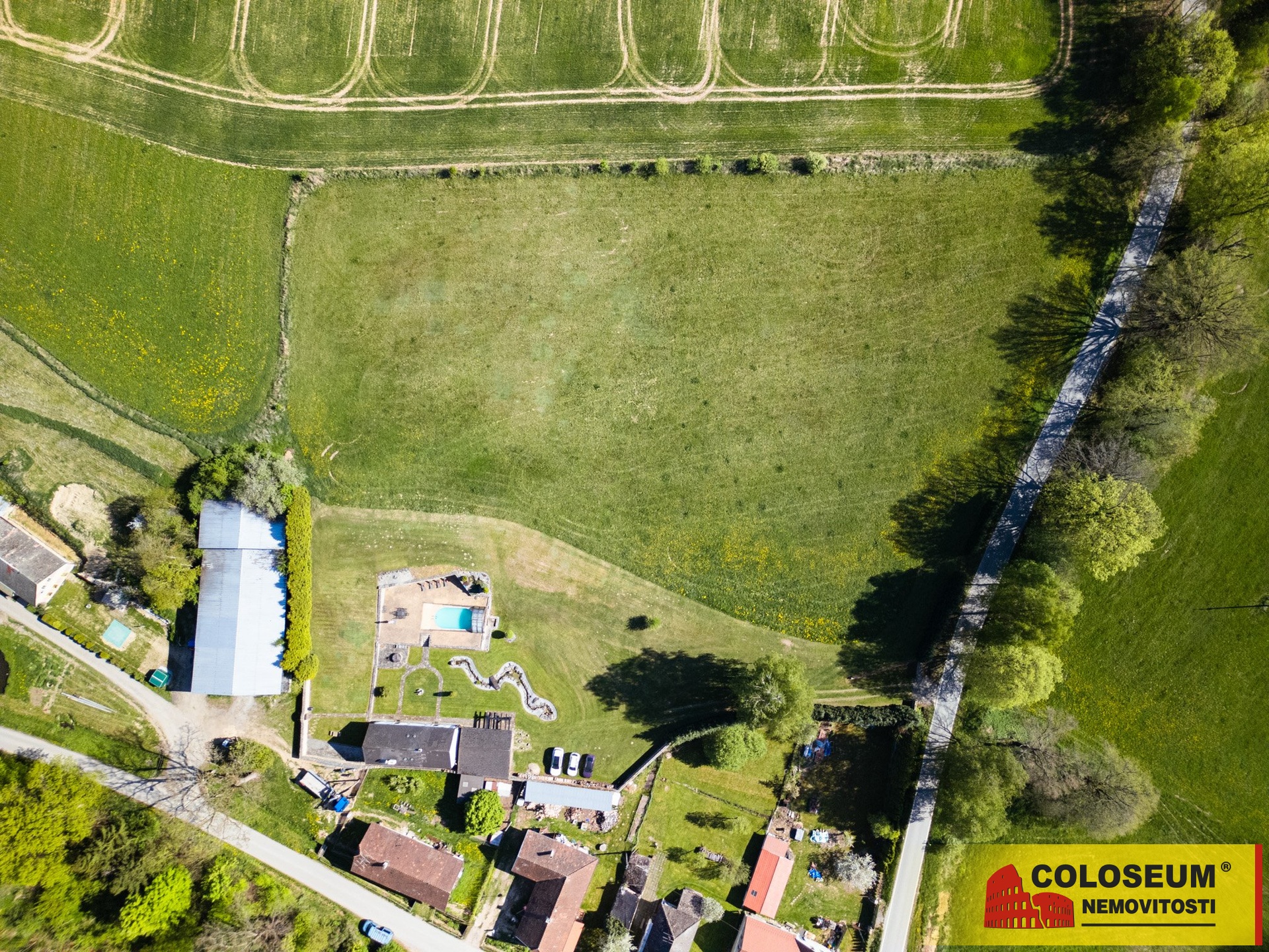 Pohled z dronu – Blažejov – Oldřiš – prodej domu