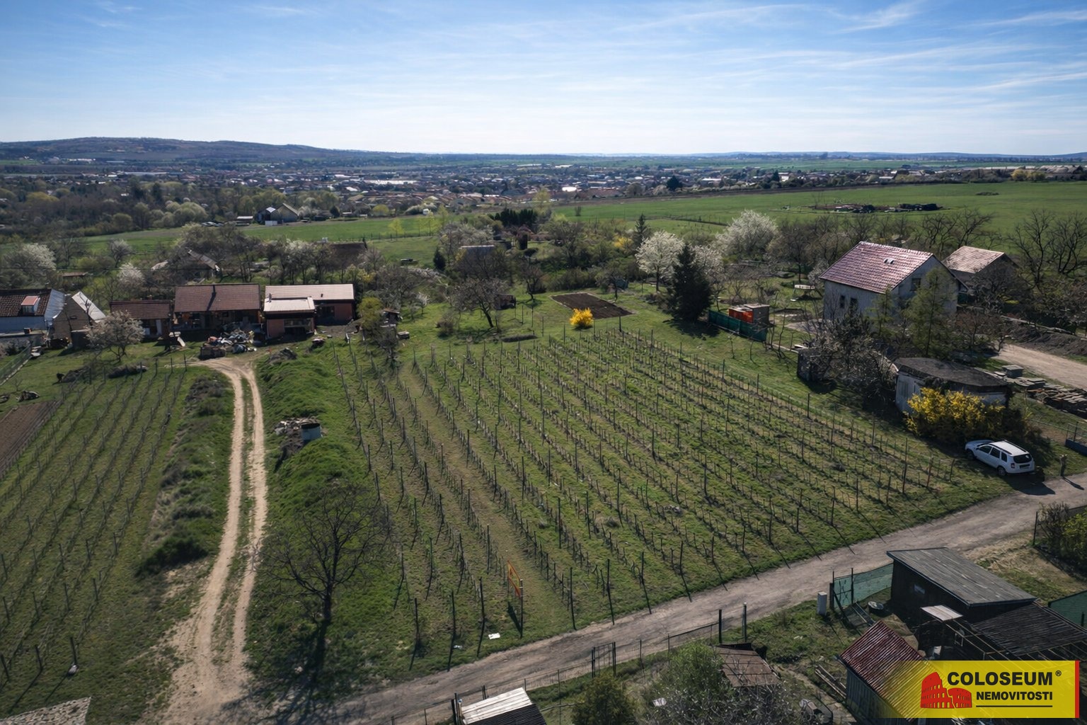 Celkový pohled - Sedlešovice - prodej pozemku